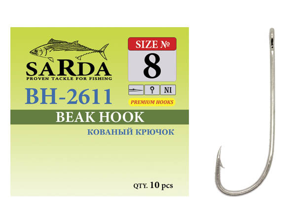 Крючки Sarda Beak Hook 2611 - №8