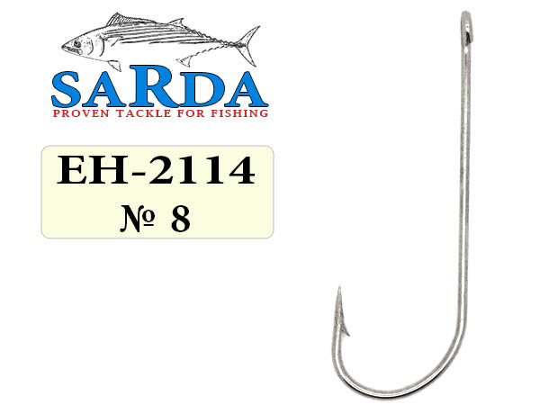 Крючки Sarda Elongate Hook EH-2114 - № 8