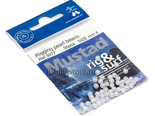 Бусинки для оснасток Mustad 9977 - 4 мм (пластиковые)