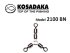 Вертлюг трехсторонний Y-образный Kosadaka 2100 BN №12