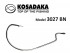 Крючки офсетные Kosadaka B-SOI (3027BN) № 5/0
