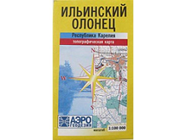 Карта Карелия - Ильинский, Олонец