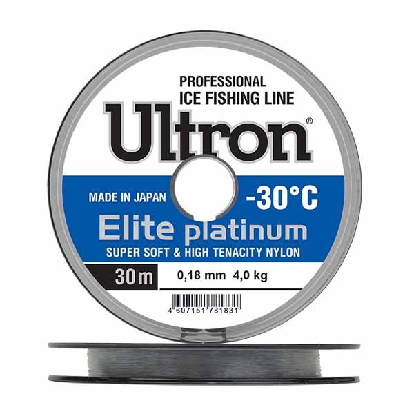 Леска Ultron Elite Platinum 0.10 мм (30 м)