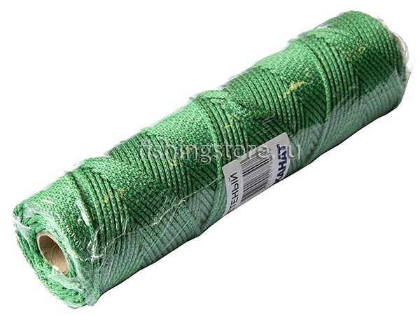 Шнур плетеный Универсал на бобине - 3 мм (зеленый, 100 м)