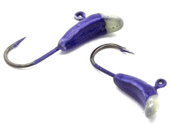 Мормышка свинцовая Комар с ушком 4 мм (фиолетовая)