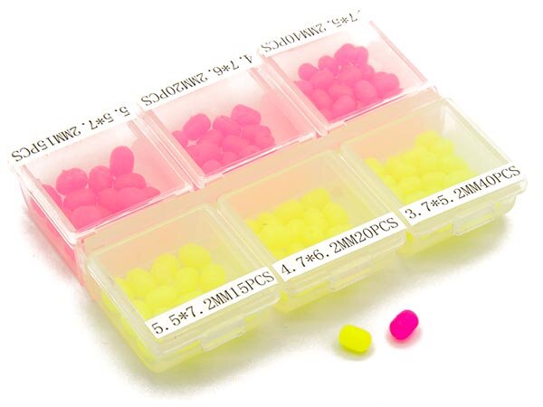 Набор пластиковых бусин EcoPro в коробочке (Желтые и Розовые)