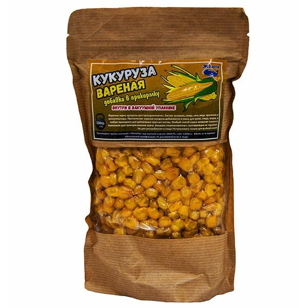 Кукуруза вареная натуральная в вакуумной упаковке (350 г)