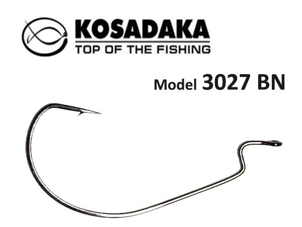 Крючки офсетные Kosadaka B-SOI (3027BN) № 1