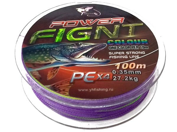 Шнур Power Fignt 0.14 мм - 100 м (Multicolor)