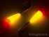 Мормышка фосфорная Nord Waters - Конус желтый с красным (длительное послесвечение)