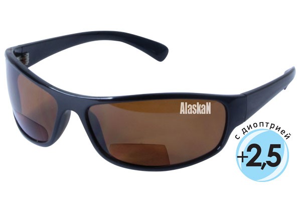 Поляризационные очки Alaskan AG20-01 Anvik brown (с диоптриями +2.5)
