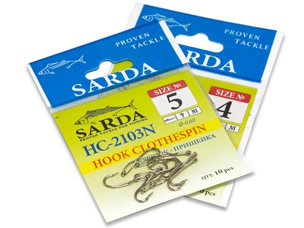 Крючок прищепка Sarda HC-2103N - №4 (10 шт)