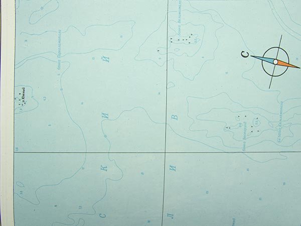 Карта Ленинградская область - Устье р. Луга и Кингисепп