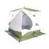 Палатка зимняя куб Следопыт Premium Long (2.35 х 2.0 м, Oxford 240D, 3 слоя, оливково / белый)