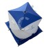 Палатка зимняя куб Следопыт (1.5 х 1.5 м, Oxford 210D, 1 слой, синий / белый)