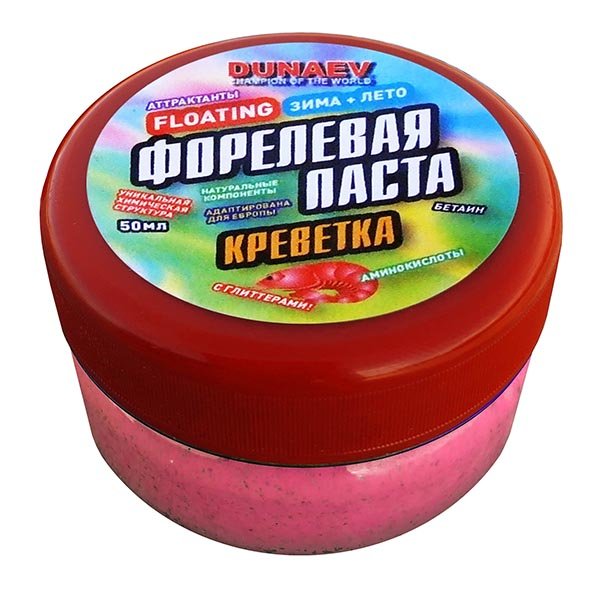 Паста форелевая Dunaev Креветка (Красная)