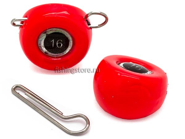 Груз чебурашка крашеная разборная Таблетка - 10 грамм (красная)