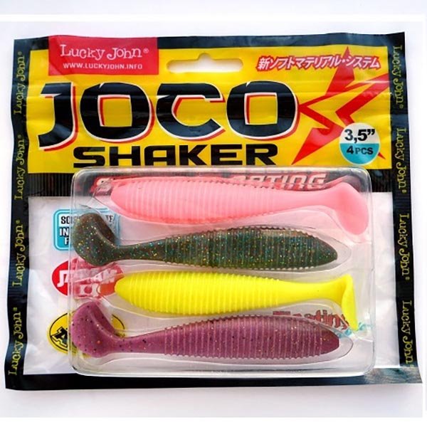 Приманка Lucky John Joco Shaker 3.5" (89 мм) - цвет MIX 1 (4 шт)
